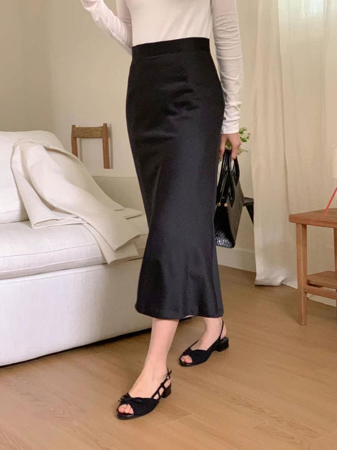 SOARE韓國直郵東大門代購女裝新款真品熱賣24秋冬半身裙中短裙SOARE半身裙/中短裙