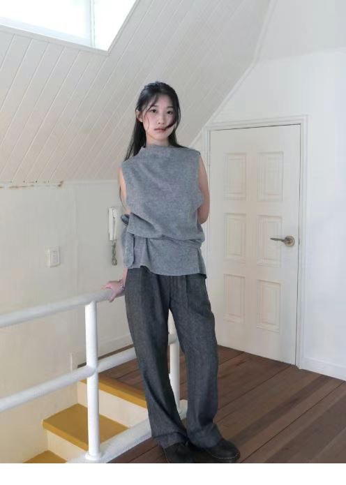 BAGUETTE-OT直郵韓國代購女裝新品24秋冬熱賣吊帶背心含脖帶BAGUETTE-OT吊帶/背心