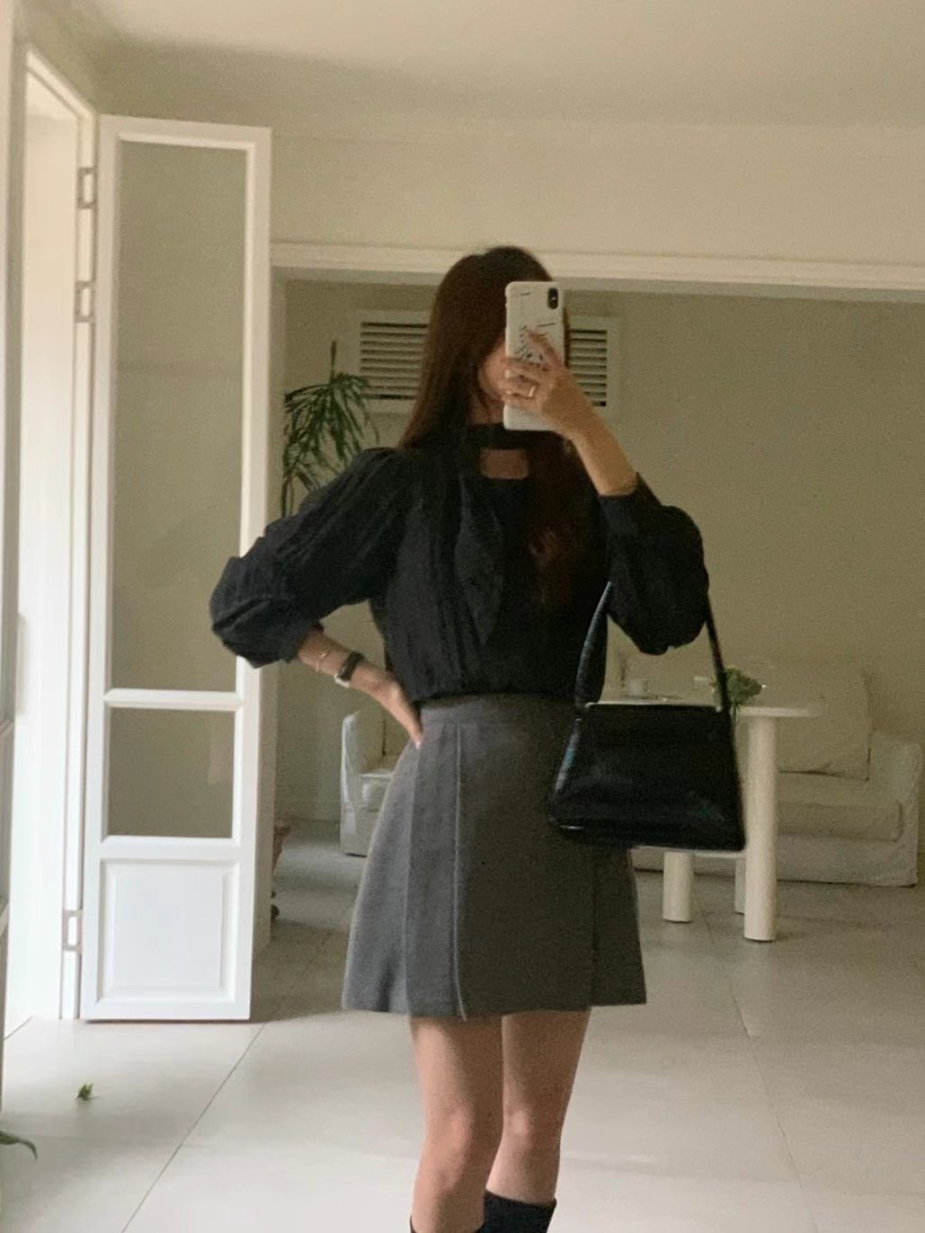 LIKE WATER直郵韓國代購女裝新品人氣時尚熱賣24秋冬襯衫蕾絲衫LIKE WATER襯衫/蕾絲衫