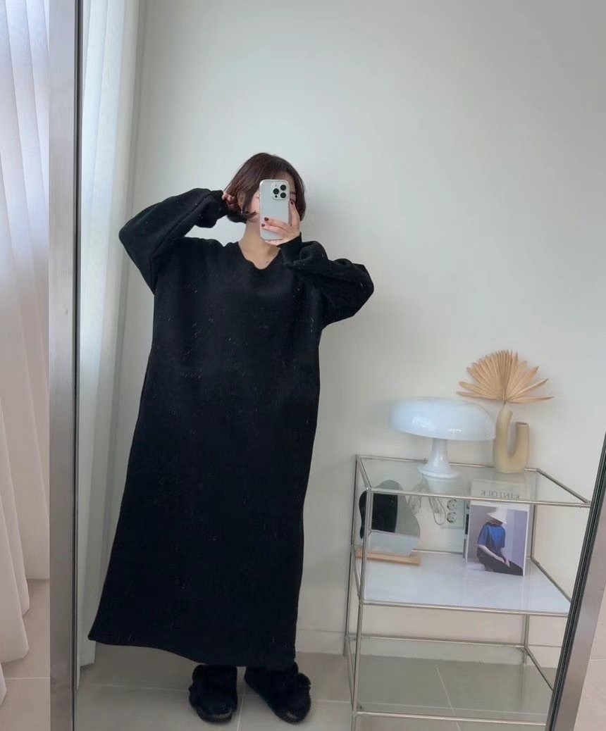 RIPPLE韓國直郵東大門實拍女裝新品24秋冬人氣休閑推薦連衣裙RIPPLE連衣裙