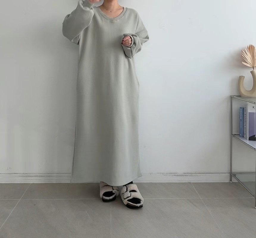 RIPPLE韓國直郵東大門實拍女裝新品24秋冬人氣休閑推薦連衣裙RIPPLE連衣裙圖色2