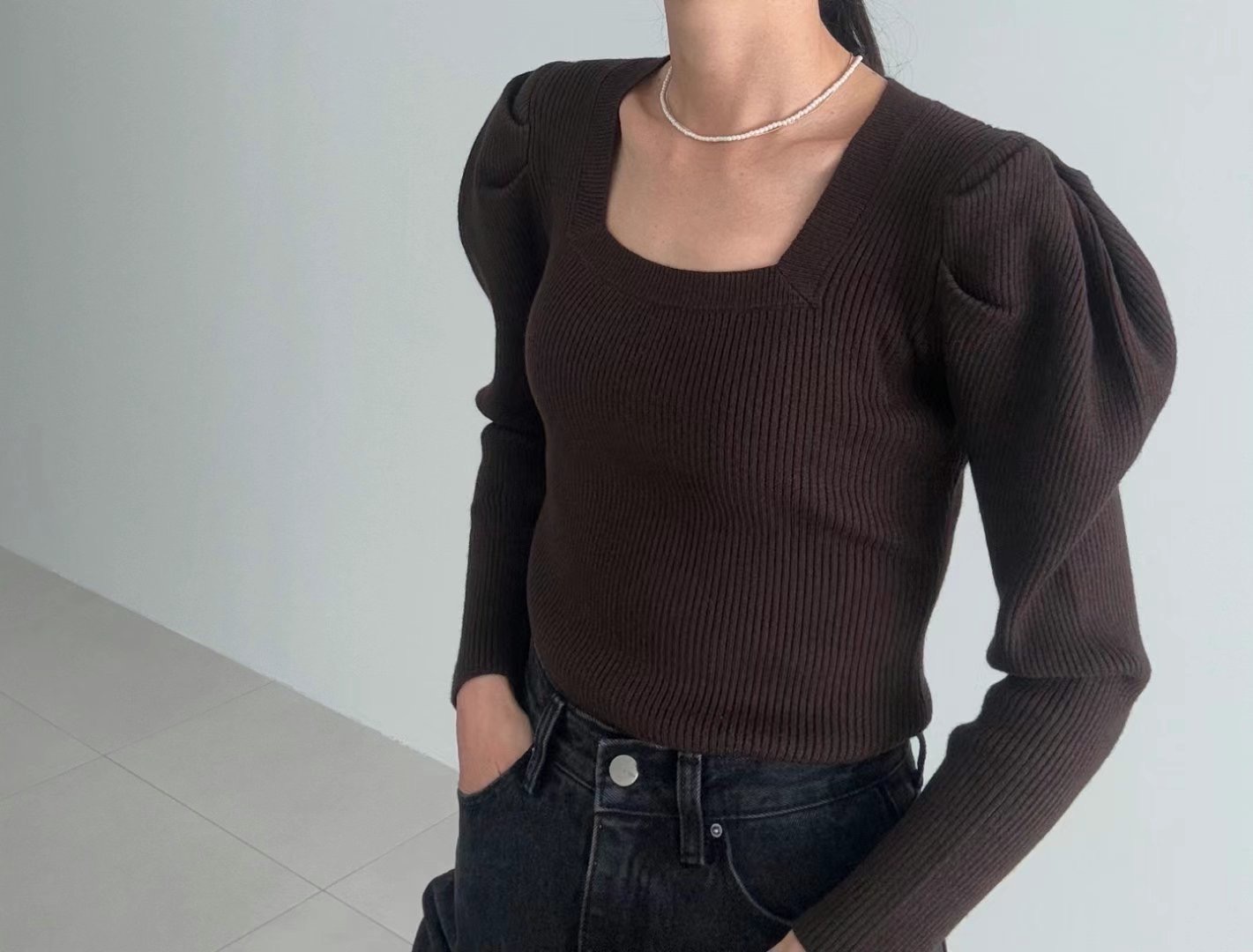 RIPPLE韓國直郵女裝新品24秋冬熱賣人氣休閑時尚職業針織衫RIPPLE針織衫