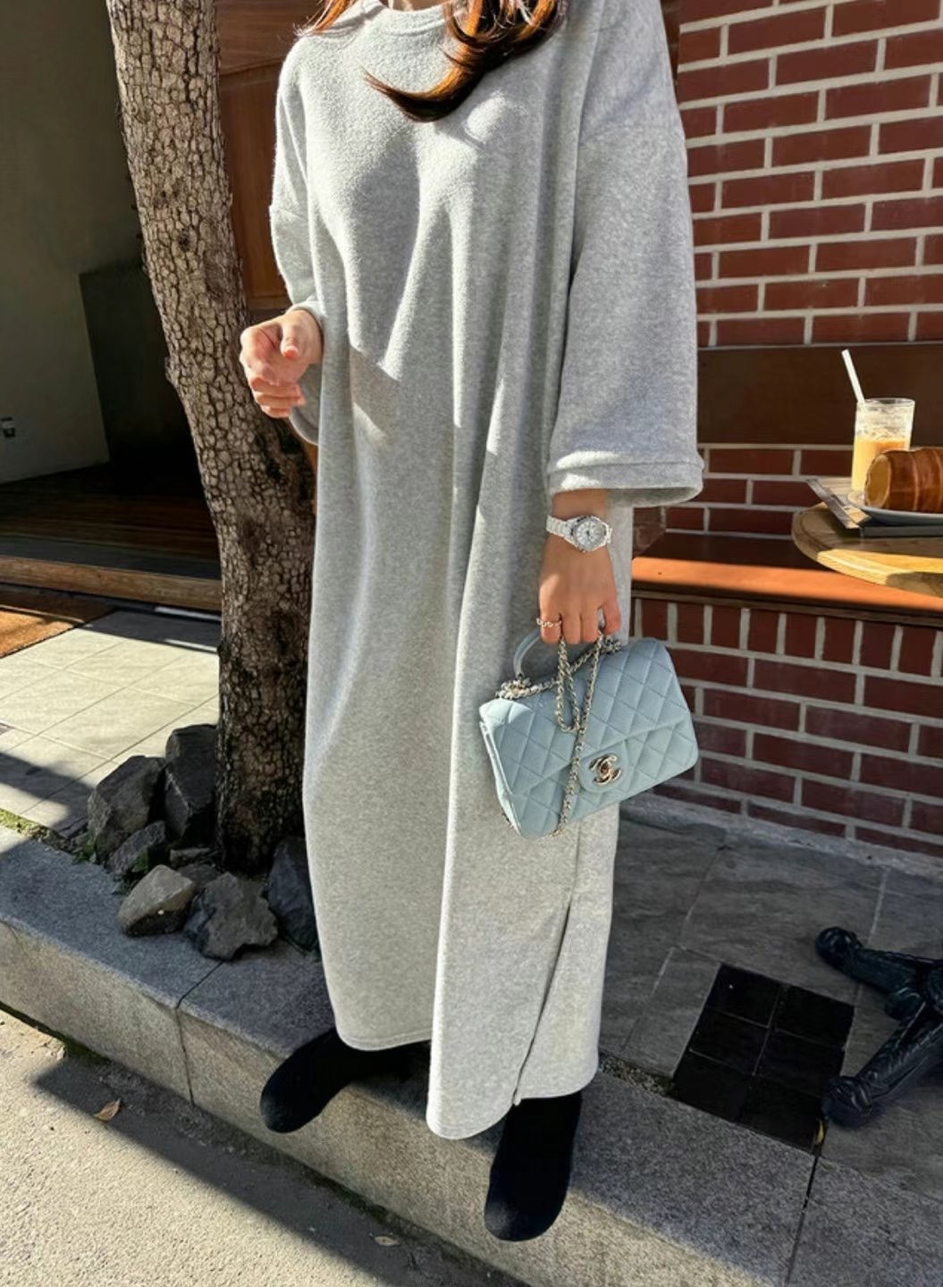 RIPPLE直郵韓國代購女裝新品真品24秋冬休閑時尚熱賣連衣裙RIPPLE連衣裙