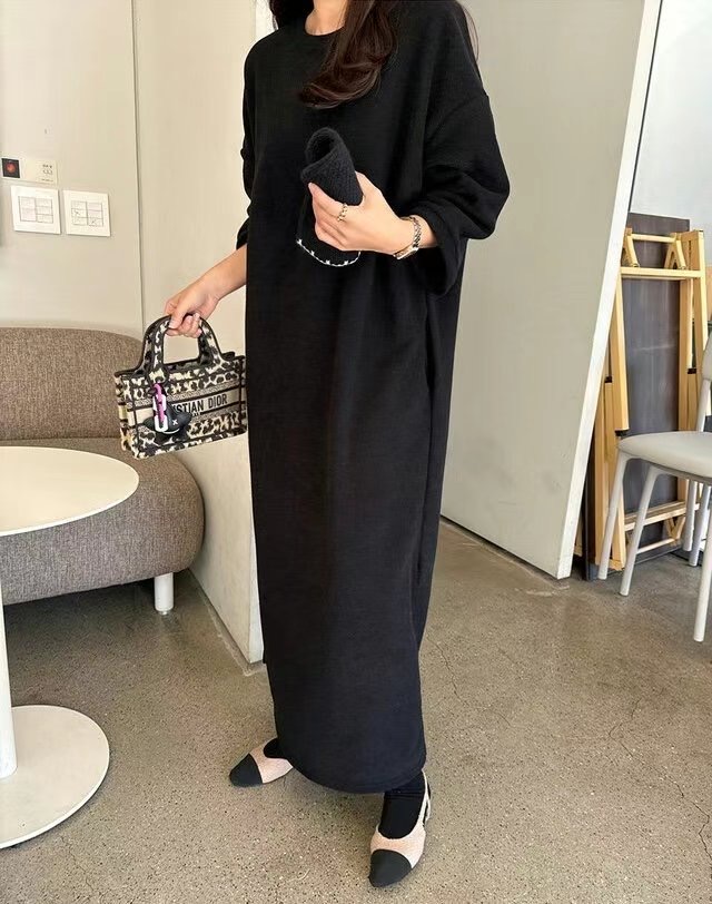 RIPPLE直郵韓國代購女裝新品真品24秋冬休閑時尚熱賣連衣裙RIPPLE連衣裙圖色3