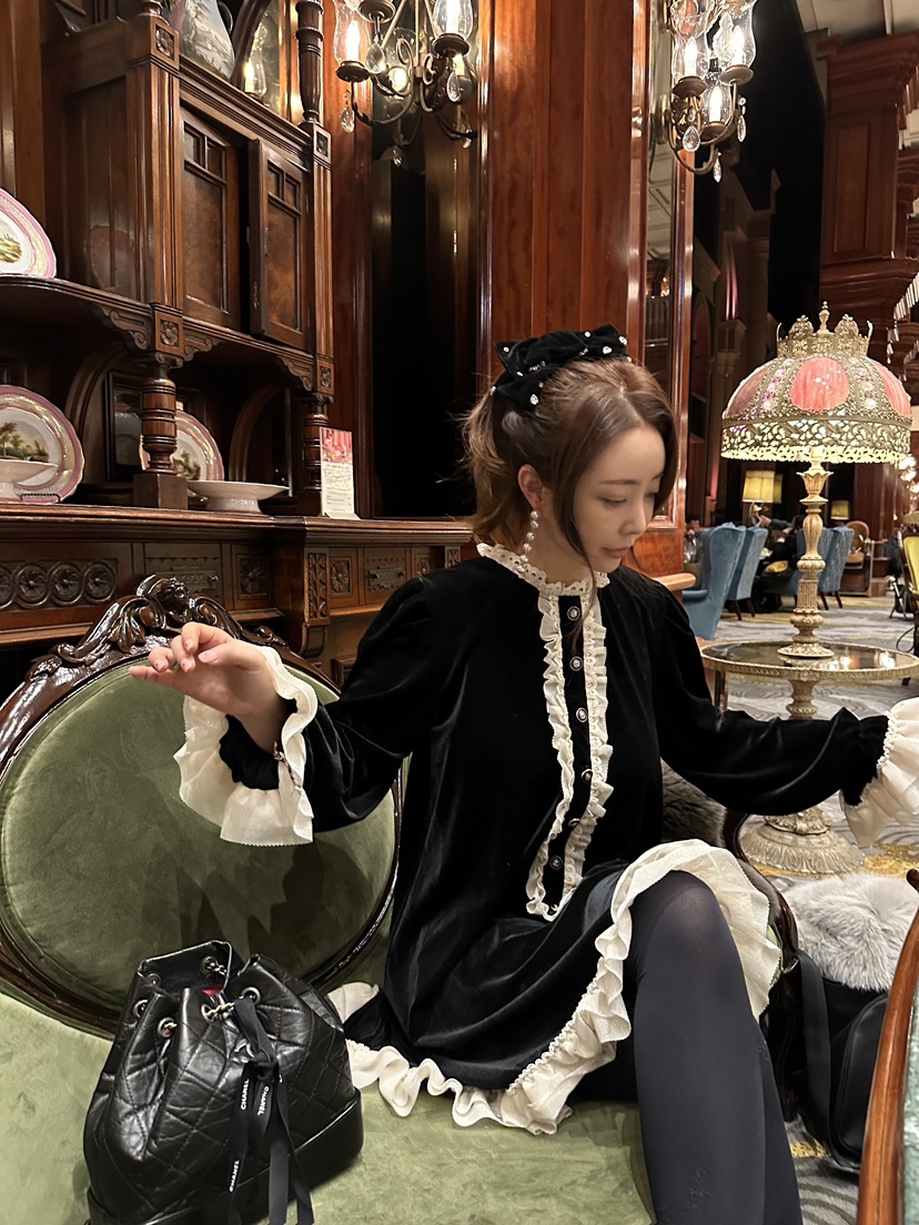81 MARKET-L韓國直郵東大門代購女裝新款熱賣24秋冬連衣裙81 MARKET-L連衣裙