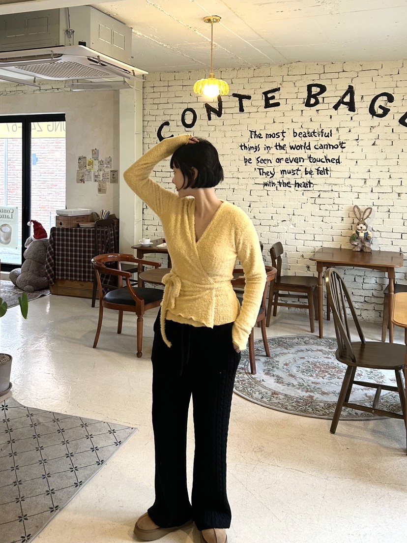 THE LINE-暫停韓國直郵女裝新款24秋冬人氣時尚針織衫開衫THE LINE-q針織衫