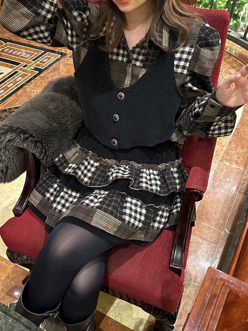 81 MARKET-L直郵韓國代購女裝新款時尚休閑真品職業推薦短裙81 MARKET-L短裙