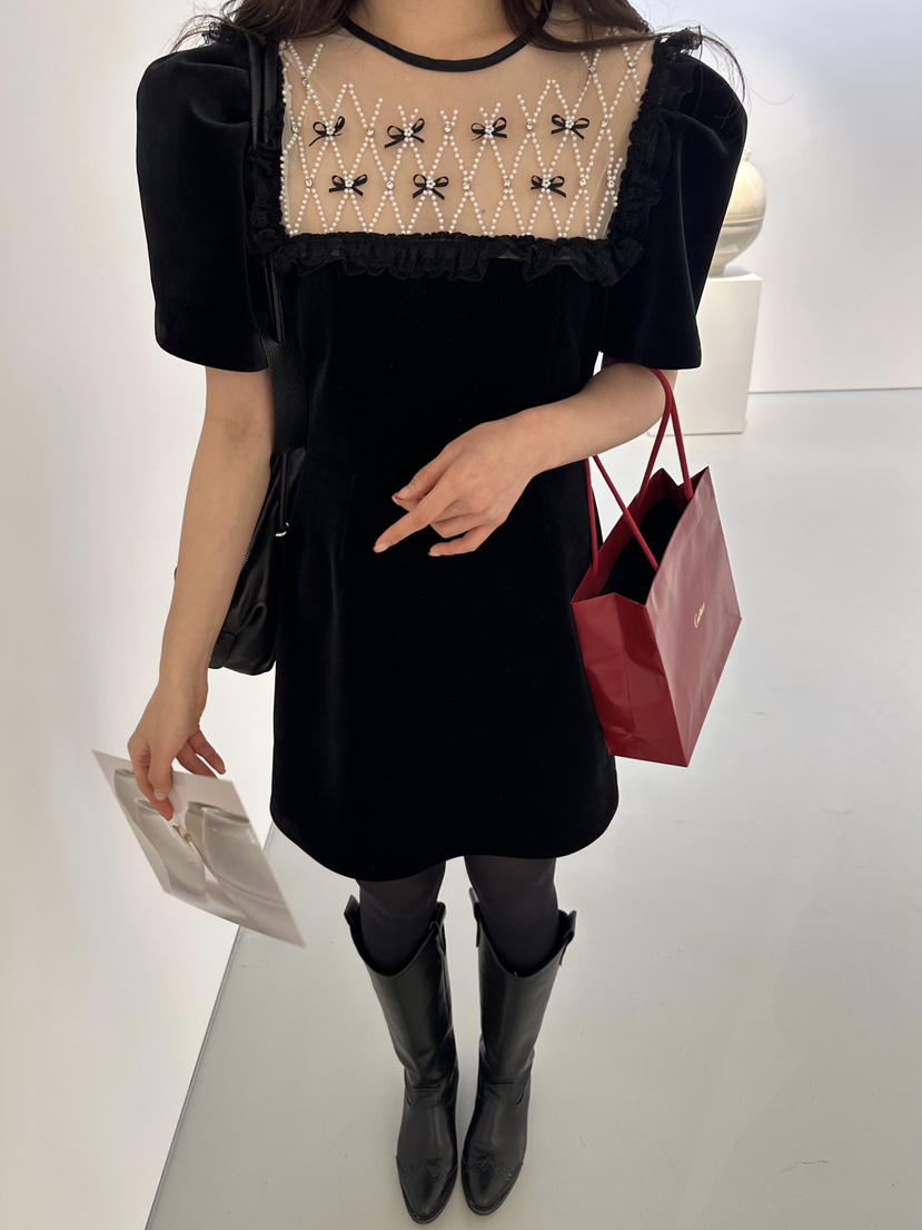 81 MARKET-L韓國直郵東大門代購女裝新品24秋冬熱賣連衣裙81 MARKET-L連衣裙