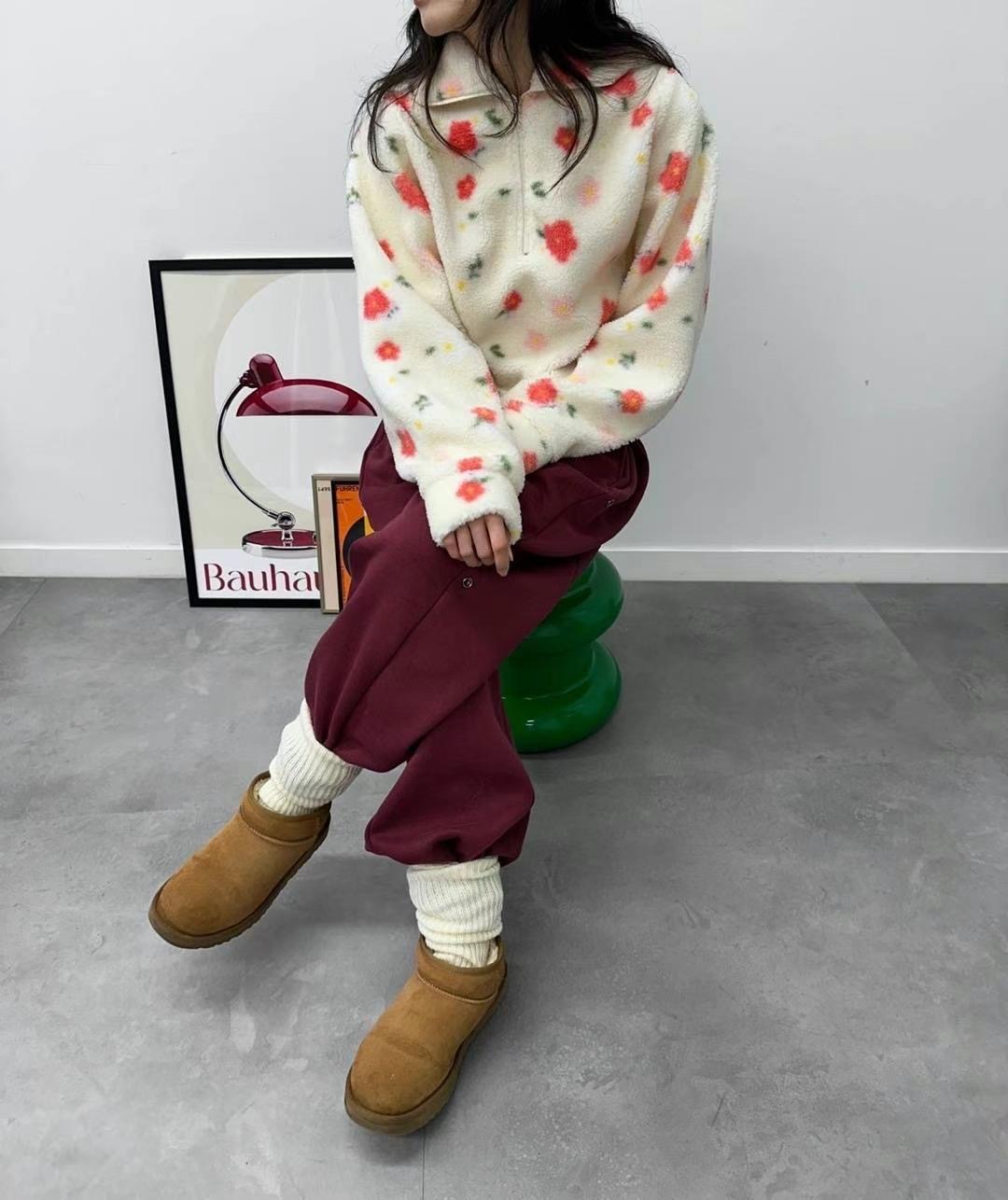 STREET韓國直郵女裝新品24秋冬休閑人氣職業推薦真品衛衣拉鏈STREET衛衣