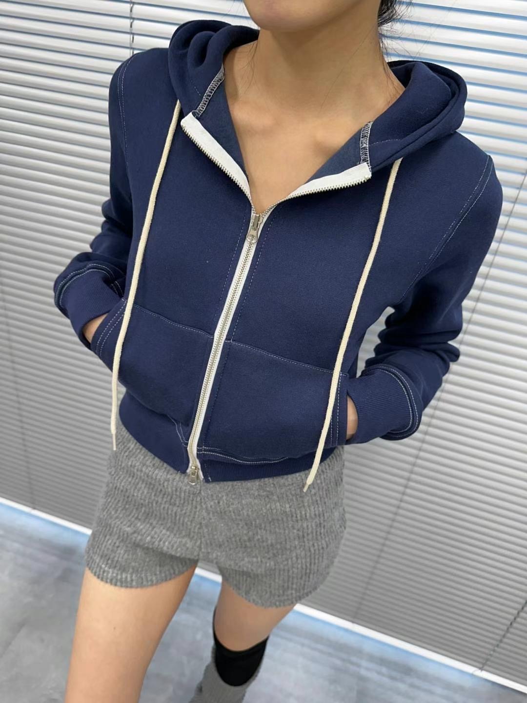 STREET韓國直郵東大門實拍女裝新款真品24秋冬推薦夾克拉鏈STREET夾克