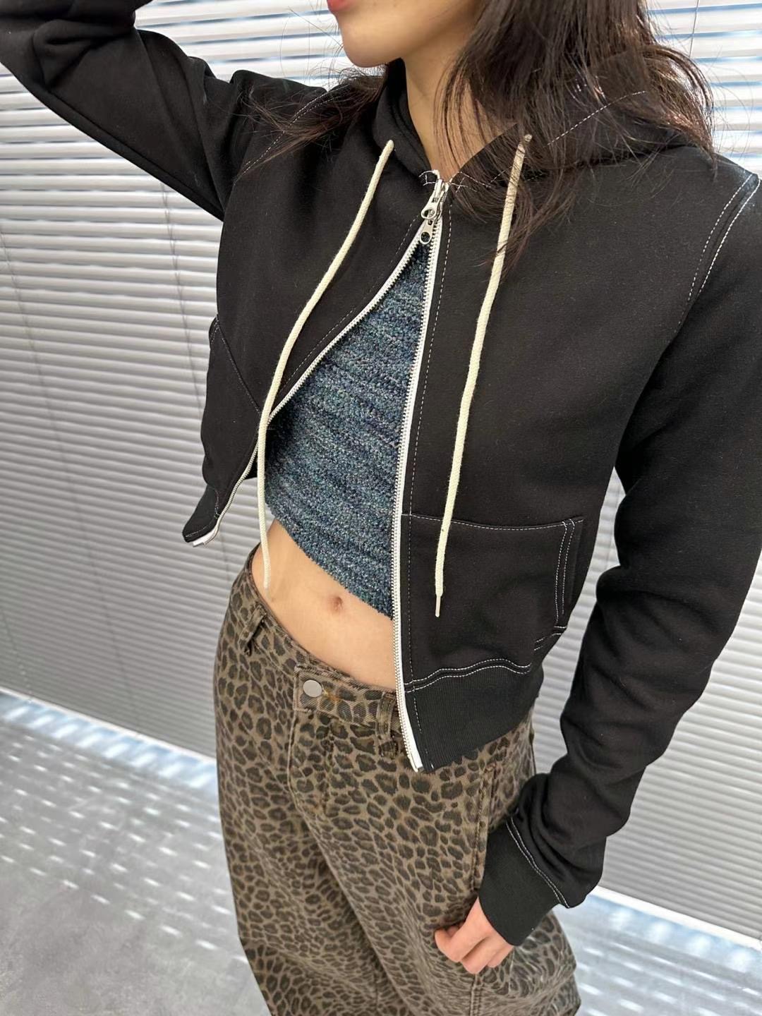 STREET韓國直郵東大門實拍女裝新款真品24秋冬推薦夾克拉鏈STREET夾克