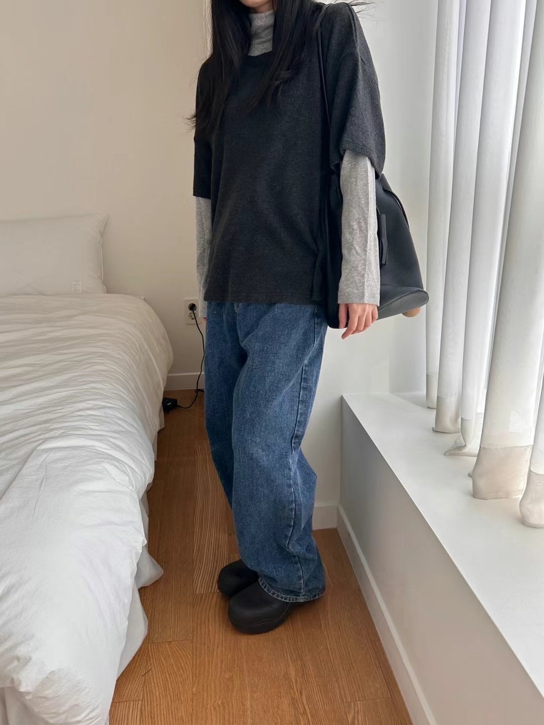 LANDMARK直郵韓國代購女裝新款24秋冬真品休閑熱賣人氣牛仔褲LANDMARK牛仔褲