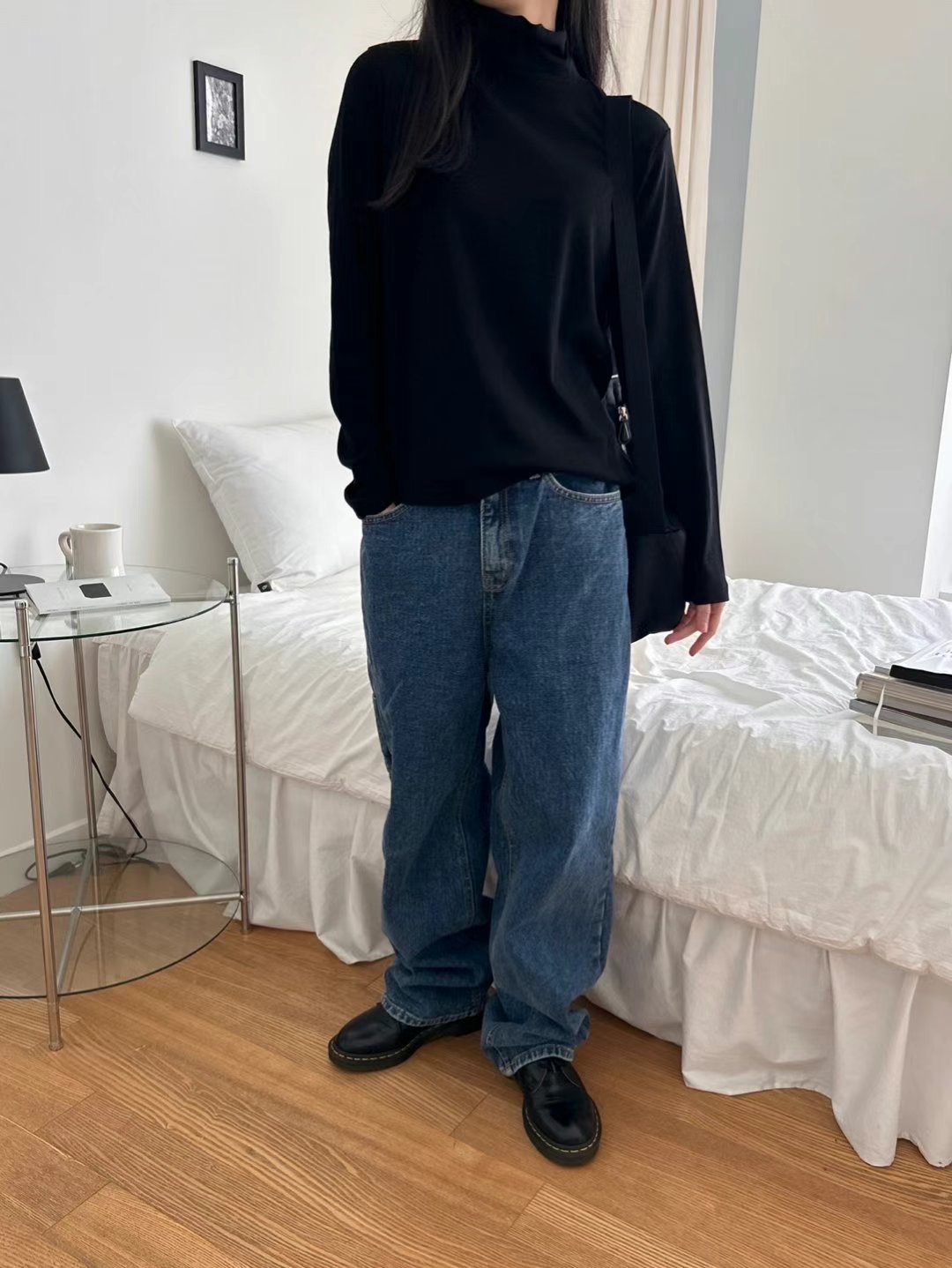 LANDMARK直郵韓國代購女裝新款24秋冬真品休閑熱賣人氣牛仔褲LANDMARK牛仔褲