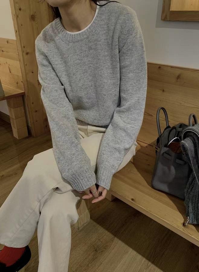 DE FOND韓國直郵東大門代購女裝新品職業24秋冬真品針織衫DE FOND針織衫