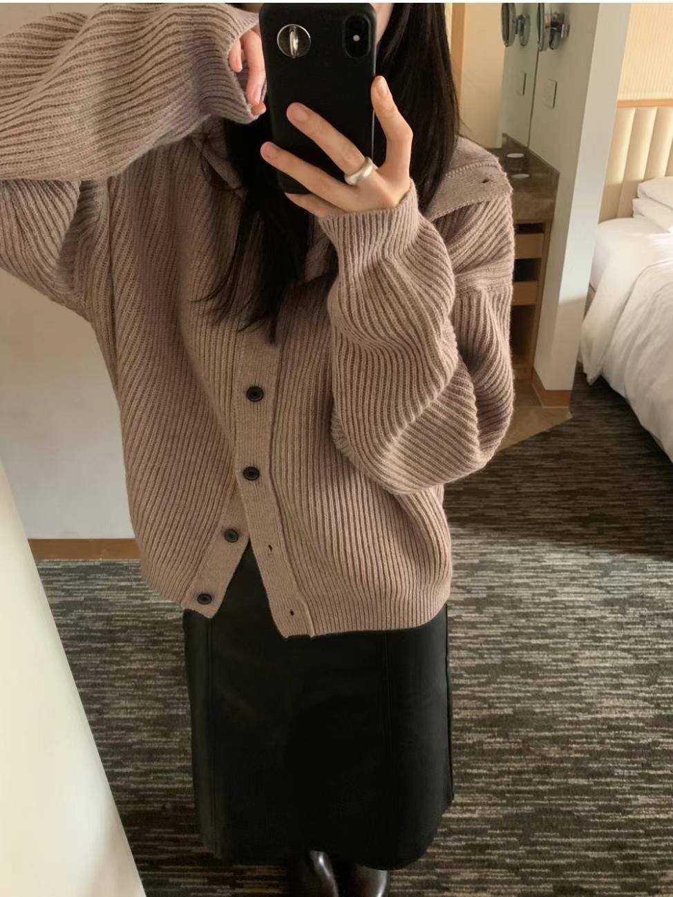 DE FOND直郵韓國代購女裝新品推薦職業休閑人氣24秋冬針織衫DE FOND針織衫