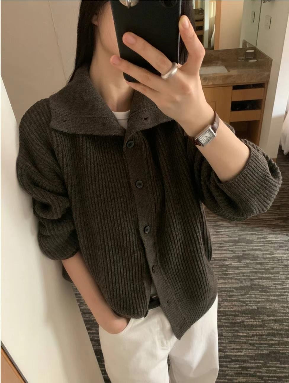 DE FOND直郵韓國代購女裝新品推薦職業休閑人氣24秋冬針織衫DE FOND針織衫