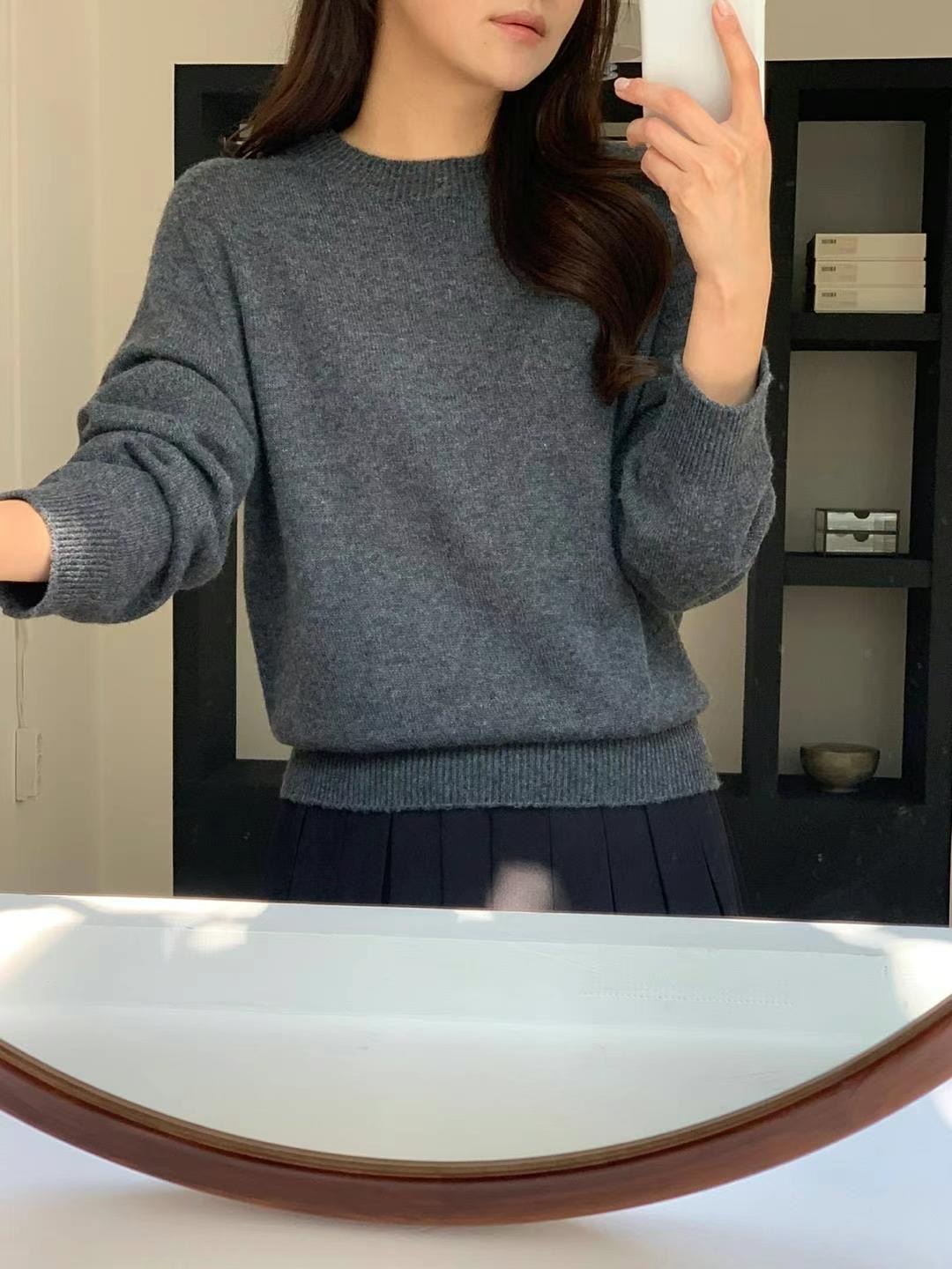 DE FOND韓國直郵東大門實拍女裝新款休閑職業真品人氣針織衫DE FOND針織衫