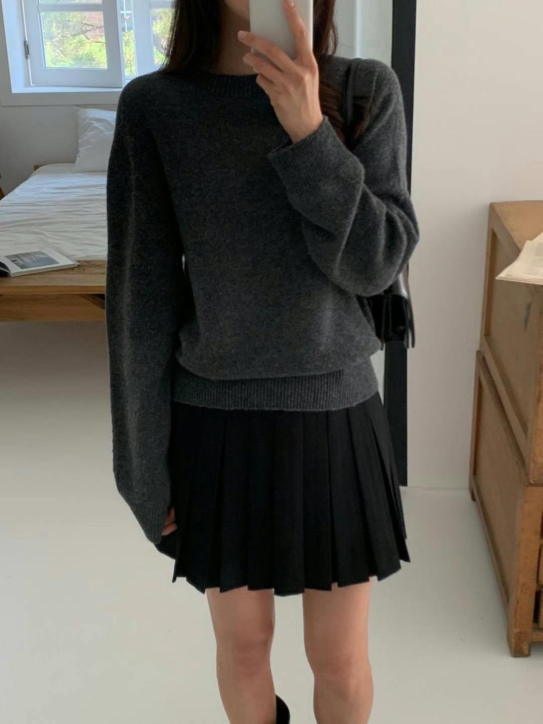 DE FOND韓國直郵東大門實拍女裝新款休閑職業真品人氣針織衫DE FOND針織衫