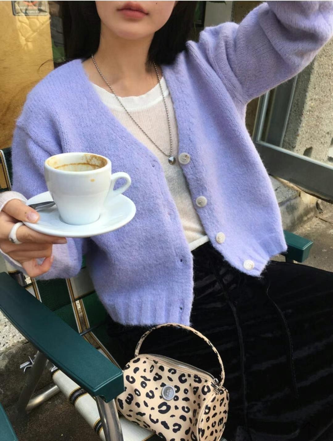 DE FOND韓國直郵女裝新品時尚推薦職業真品熱賣休閑針織衫DE FOND針織衫