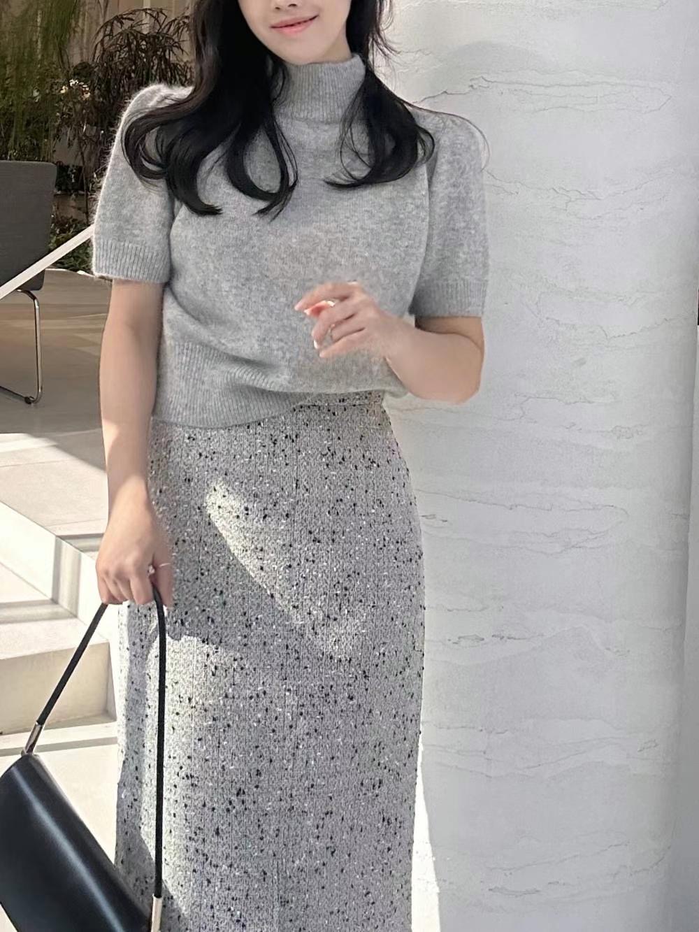 DE FOND韓國直郵東大門實拍女裝新款職業24秋冬熱賣針織衫DE FOND針織衫
