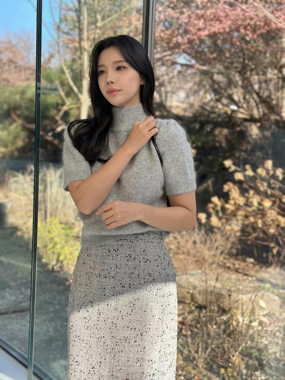 DE FOND韓國直郵東大門實拍女裝新款職業24秋冬熱賣針織衫DE FOND針織衫圖色2