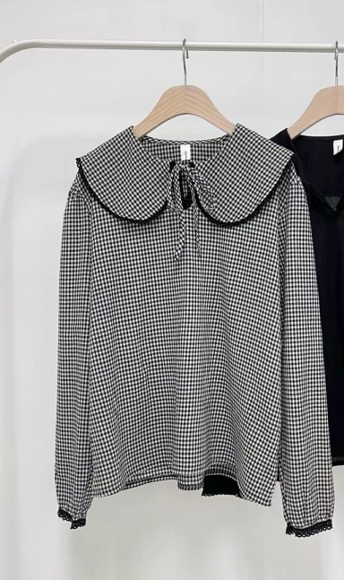 버터플라이東大門直郵女士新品24秋夏真品時尚推薦襯衫蕾絲衫버터플라이襯衫/蕾絲衫圖色3