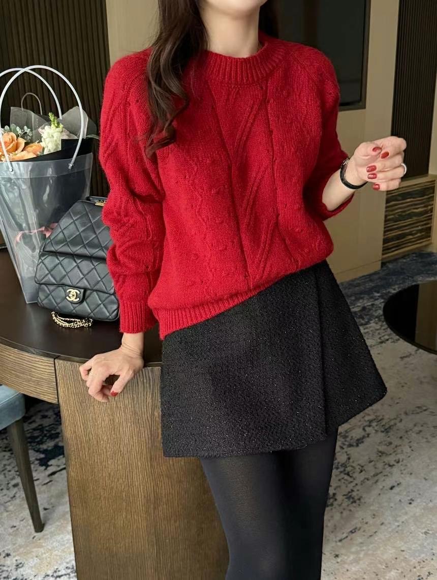 COOLPIS-쿨피스-T東大門代購女裝新款休閑時尚職業24秋夏毛衣COOLPIS毛衣圖色4