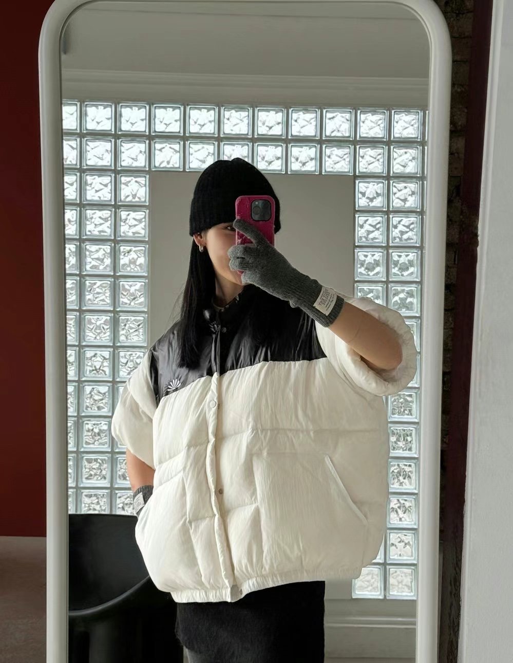 GLOSSY東大門代購女裝新款人氣熱賣真品休閑職業短款棉服鴨GLOSSY短款棉服