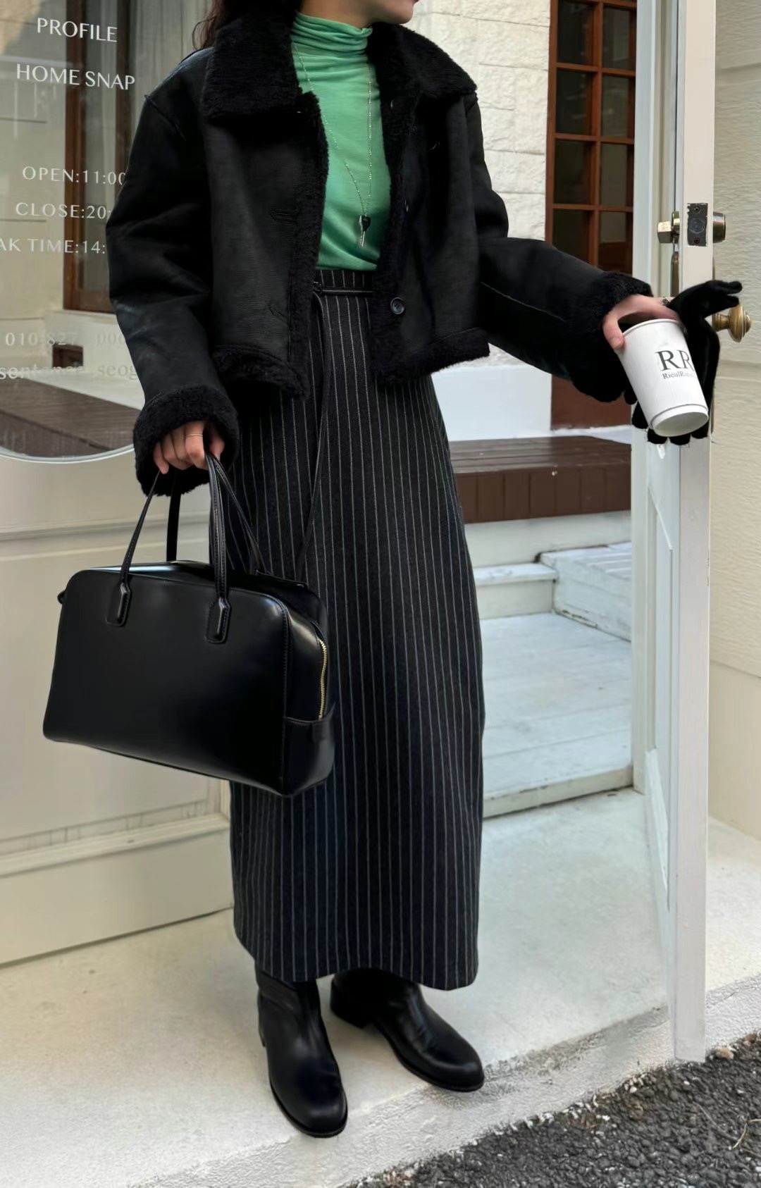 GLOSSY韓國直郵女士新款24秋夏熱賣職業時尚真品休閑人氣夾克GLOSSY夾克
