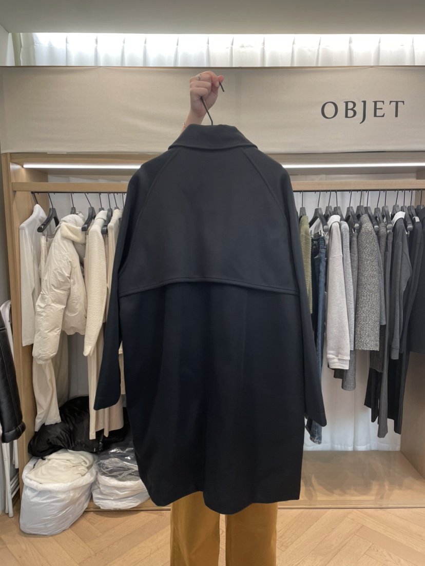 love us u/OBJET東大門代購女裝新款24秋夏真品中長款大衣love us u/OBJET中長款大衣