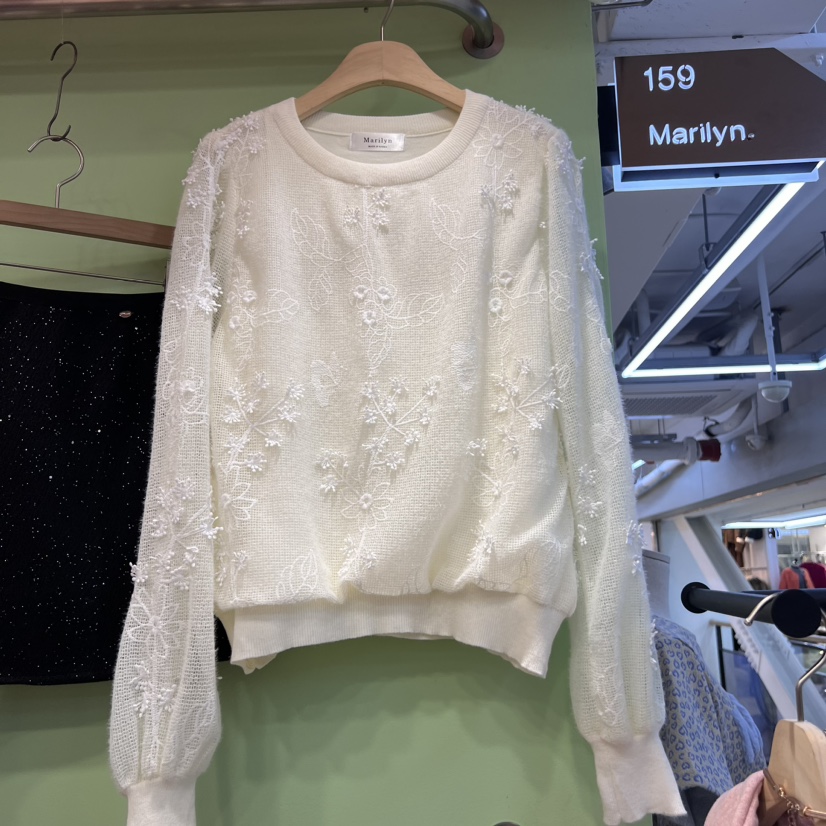 MARILYN東大門直郵女士新品真品24秋夏人氣時尚熱賣襯衫蕾絲衫MARILYN襯衫/蕾絲衫圖色1