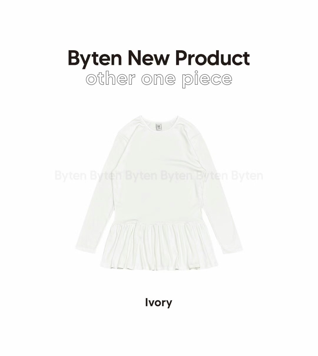 BYTEN東大門實拍女裝新款人氣真品熱賣推薦休閑24秋夏連衣裙BYTEN連衣裙圖色2