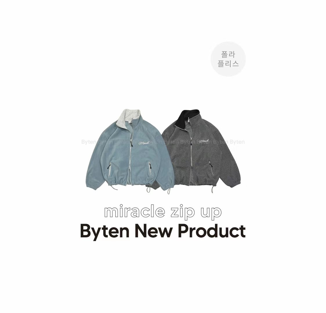 BYTEN韓國直郵女士新款熱賣休閑推薦人氣24秋夏短款大衣拉鏈BYTEN短款大衣
