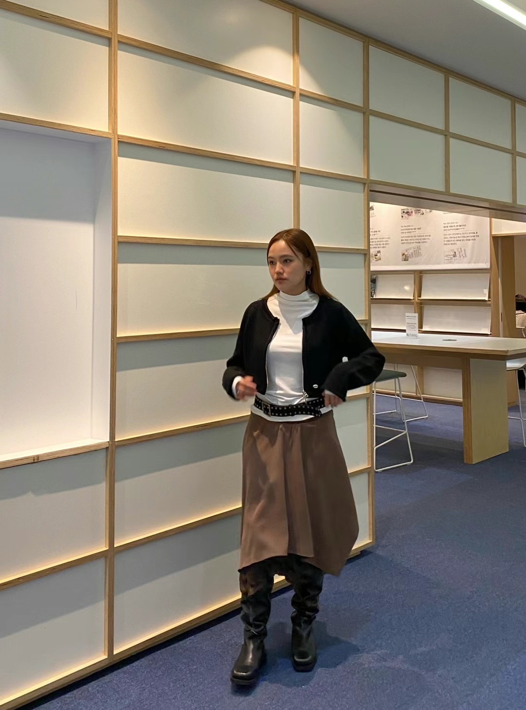BYTEN東大門實拍女裝新品熱賣休閑真品時尚人氣半身裙中短裙BYTEN半身裙/中短裙