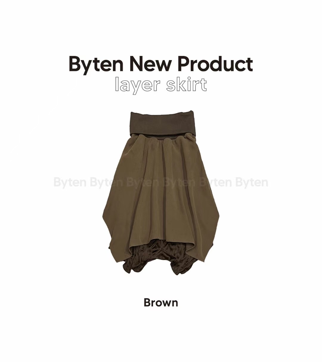 BYTEN東大門實拍女裝新品熱賣休閑真品時尚人氣半身裙中短裙BYTEN半身裙/中短裙