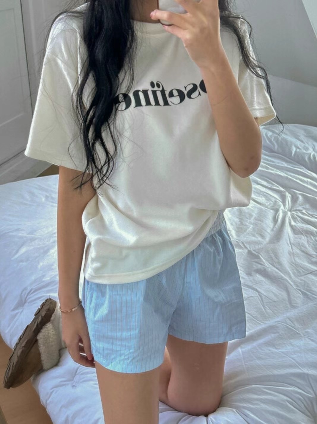 BYTEN韓國直郵女士新款24秋夏職業熱賣人氣休閑時尚推薦T恤BYTENT恤