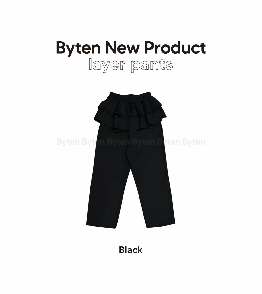 BYTEN韓國直郵女士新款時尚休閑職業24秋夏熱賣推薦人氣裙褲BYTEN裙褲圖色2