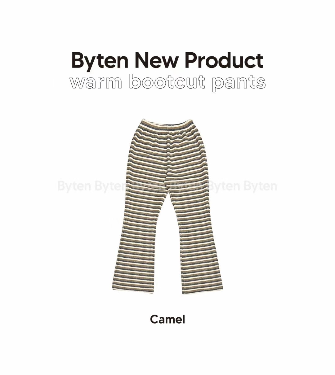 BYTEN東大門實拍女裝新品熱賣真品24秋夏職業推薦休閑褲保暖BYTEN休閑褲