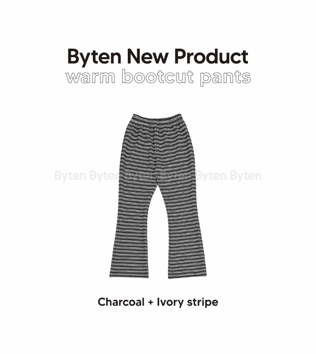 BYTEN東大門實拍女裝新品熱賣真品24秋夏職業推薦休閑褲保暖BYTEN休閑褲圖色3