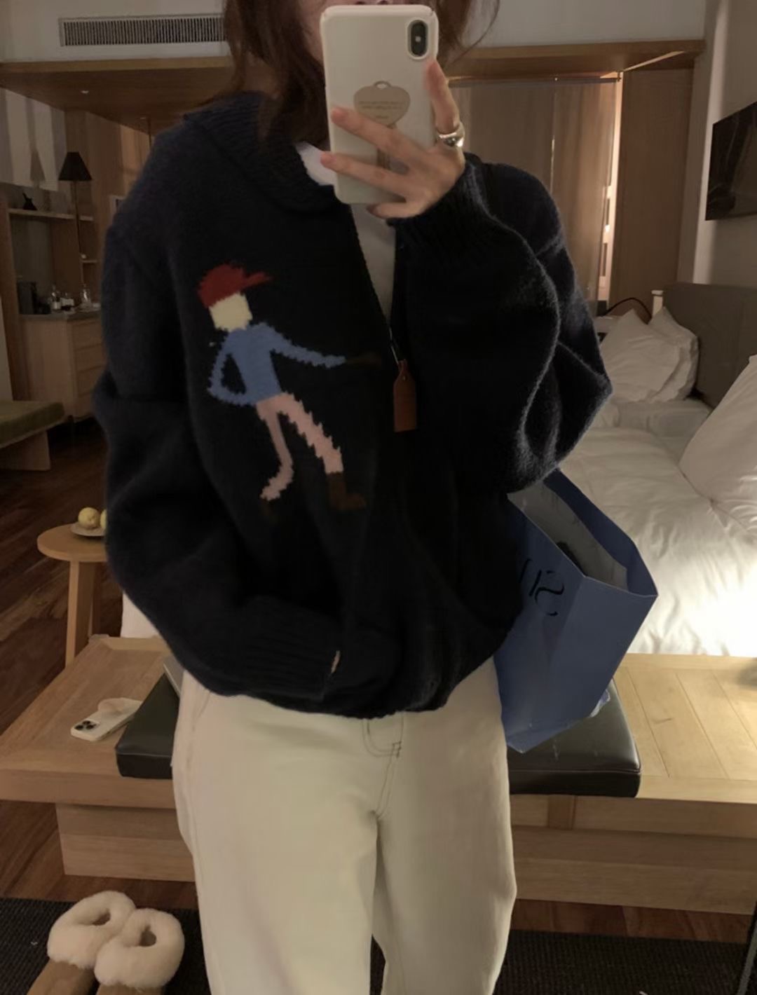MELROSE直郵韓國代購女裝新品真品24秋冬人氣熱賣職業針織衫MELROSE針織衫