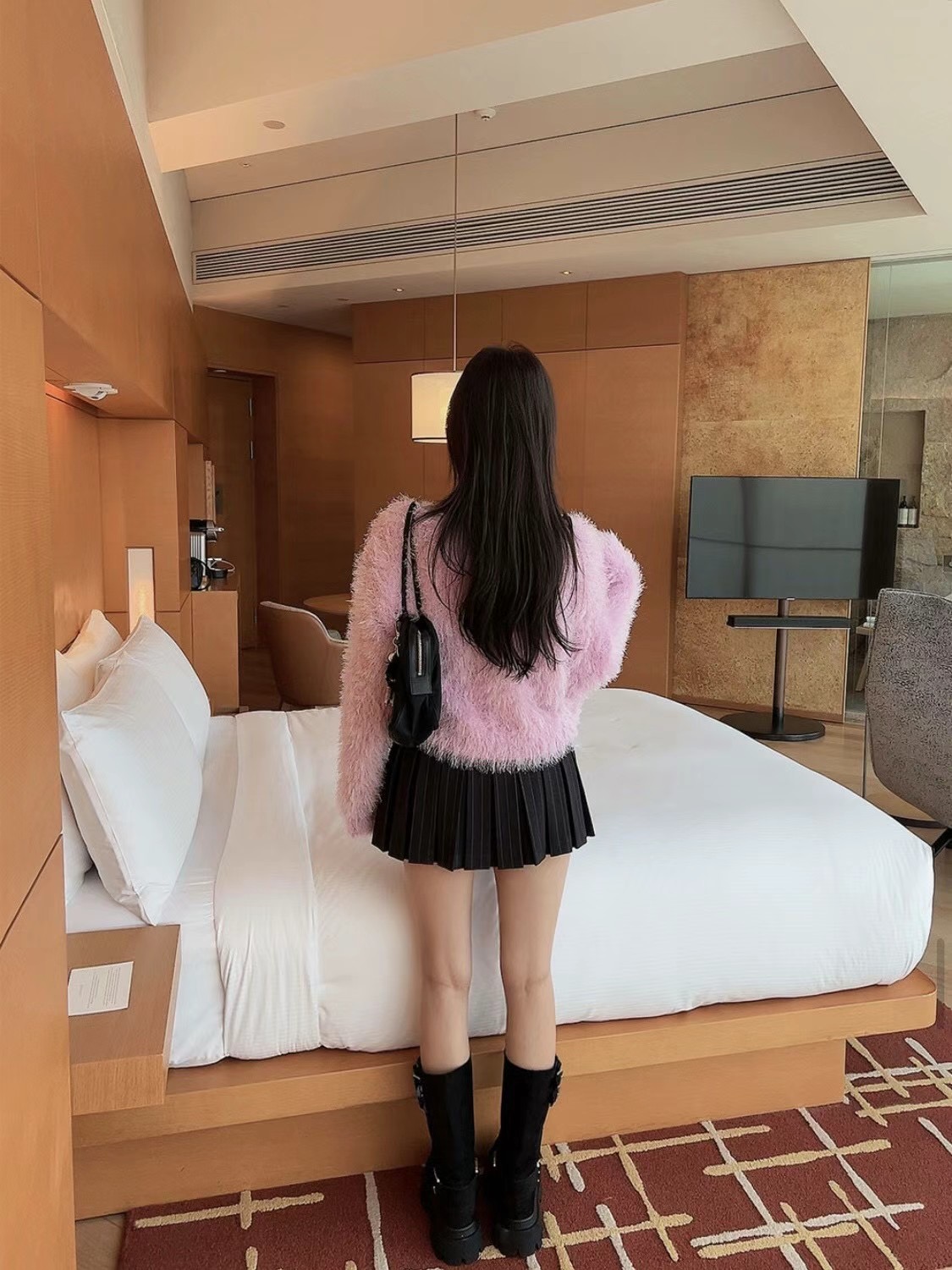 IMMENSE韓國直郵女裝新品人氣時尚熱賣24秋冬真品休閑針織衫IMMENSE針織衫