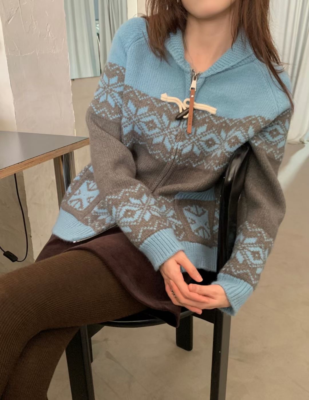 MELROSE韓國直郵東大門實拍女裝新品人氣真品時尚24秋冬針織衫MELROSE針織衫圖色3