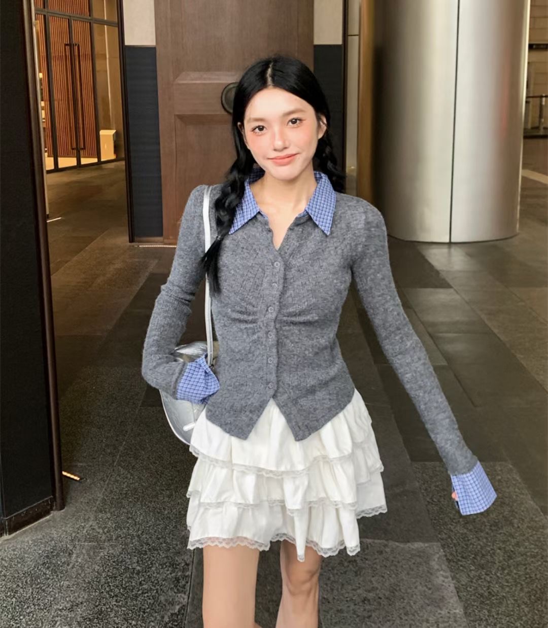 MELROSE韓國直郵東大門代購女裝新品熱賣人氣真品休閑針織衫MELROSE針織衫
