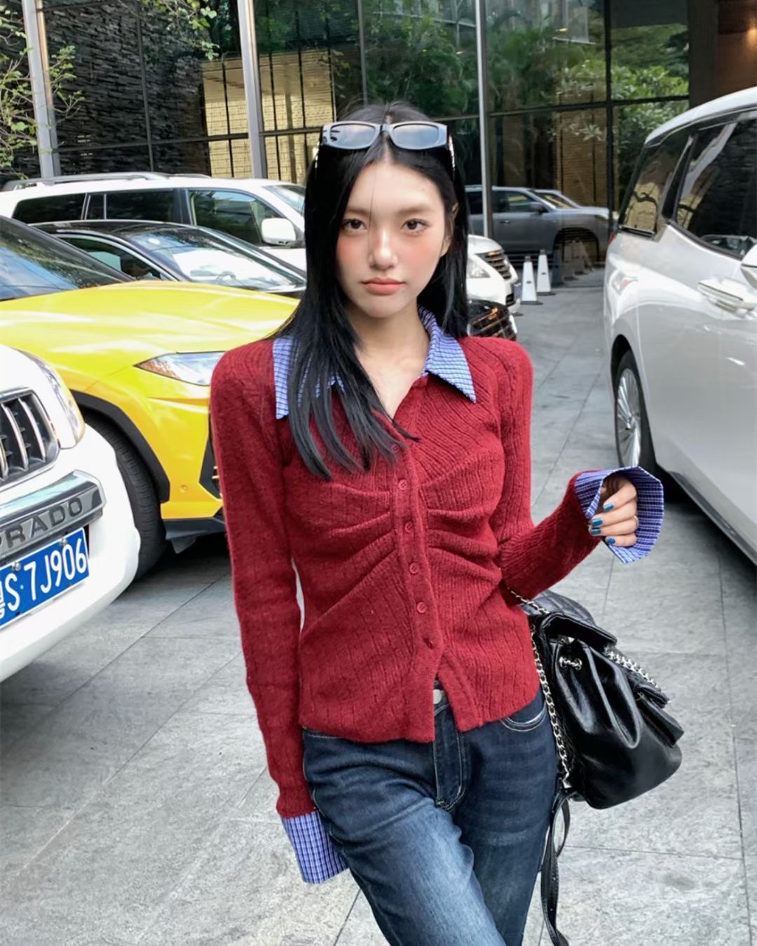 MELROSE韓國直郵東大門代購女裝新品熱賣人氣真品休閑針織衫MELROSE針織衫