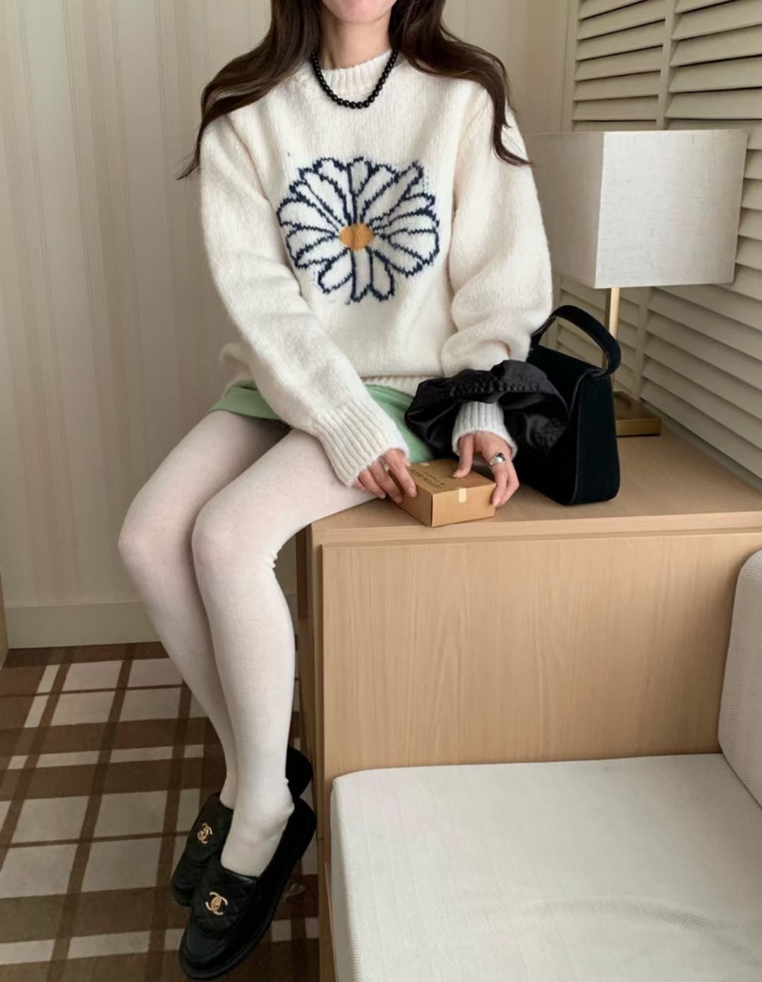 MELROSE韓國直郵東大門代購女裝新款推薦職業24秋冬時尚針織衫MELROSE針織衫