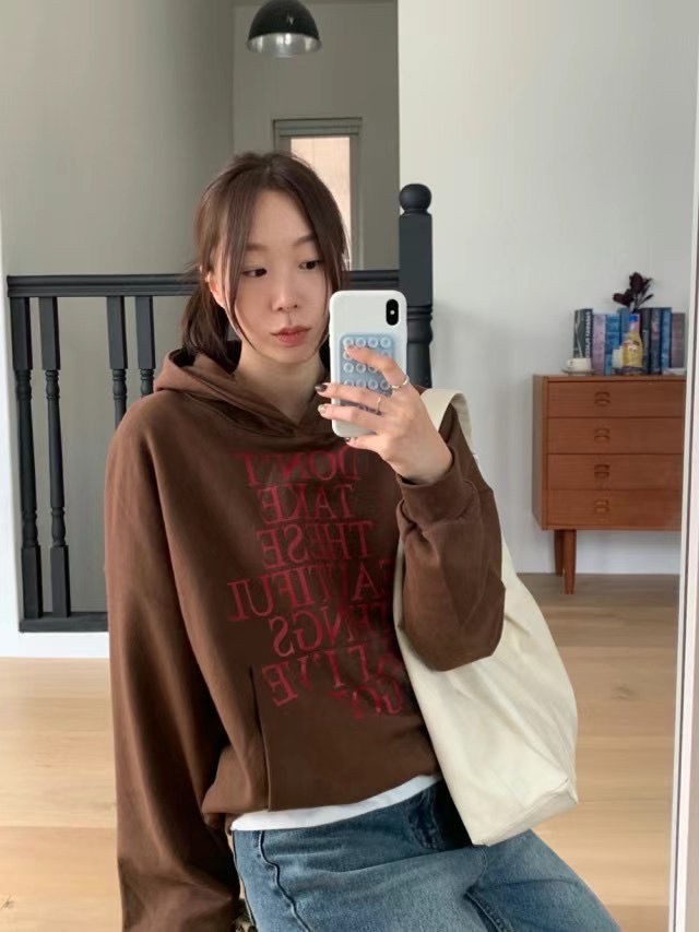 IMMENSE直郵韓國代購女裝新款24秋冬休閑熱賣人氣時尚職業衛衣IMMENSE衛衣