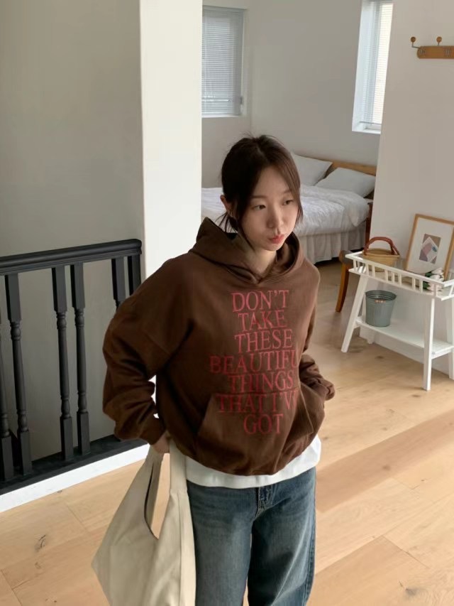 IMMENSE直郵韓國代購女裝新款24秋冬休閑熱賣人氣時尚職業衛衣IMMENSE衛衣