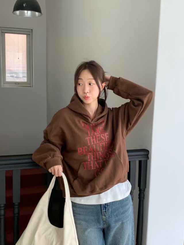 IMMENSE直郵韓國代購女裝新款24秋冬休閑熱賣人氣時尚職業衛衣IMMENSE衛衣