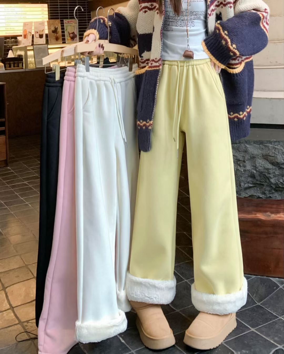 MELROSE直郵韓國代購女裝新品真品時尚熱賣職業人氣24秋冬休閑褲MELROSE休閑褲