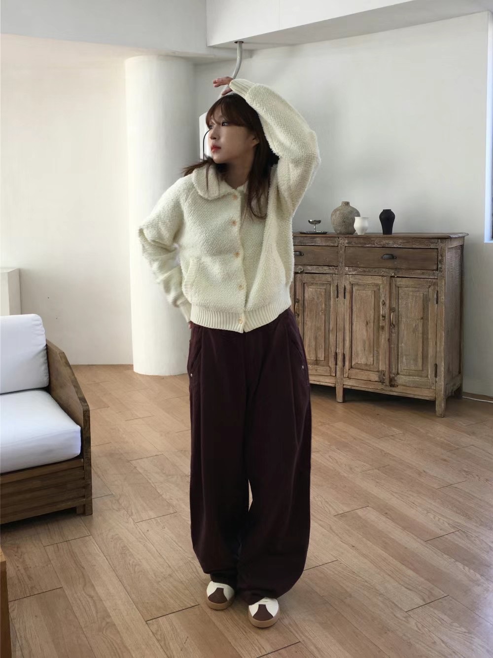 IMMENSE韓國直郵女裝新品推薦時尚職業24秋冬休閑針織衫羊毛IMMENSE針織衫